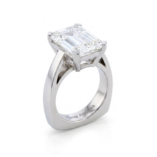 Diamond Platinum Engagement Ring No. 055