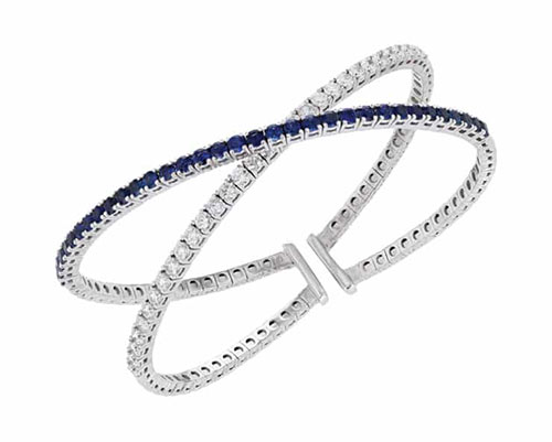 PA Bracelet 25th WG Sapphires 1